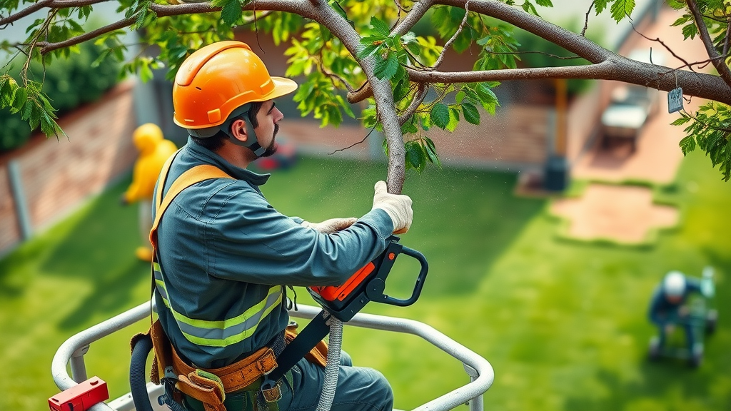 certified arborist providing emergency tree service and urgent tree trimming