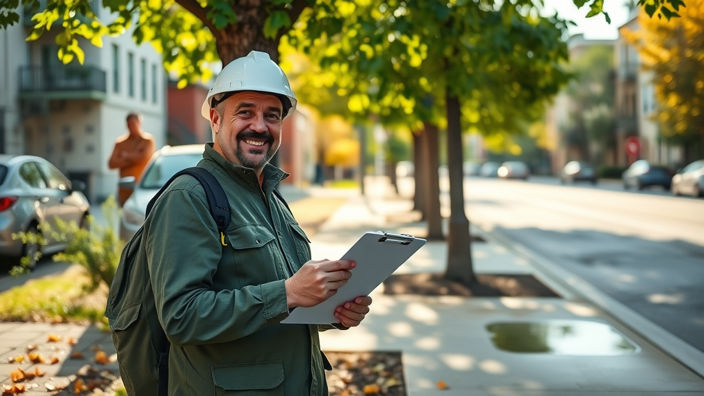 tree expert conducting post-storm inspection to avoid tree emergency and safety hazards